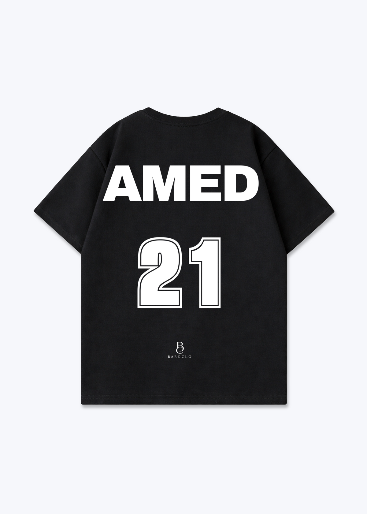 Amed 21 Oversized Shirt - Black Back (Designed)