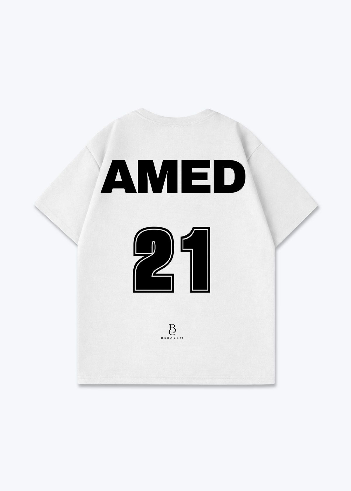 Amed 21 Oversized Shirt - White Back (Designed)