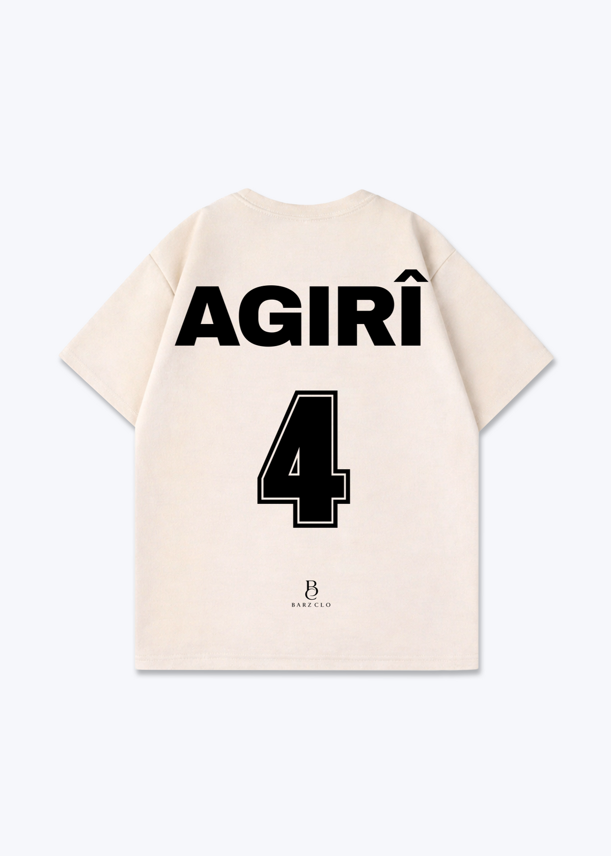 Agiri 04 Oversized Shirt - Beige Back (Designed)