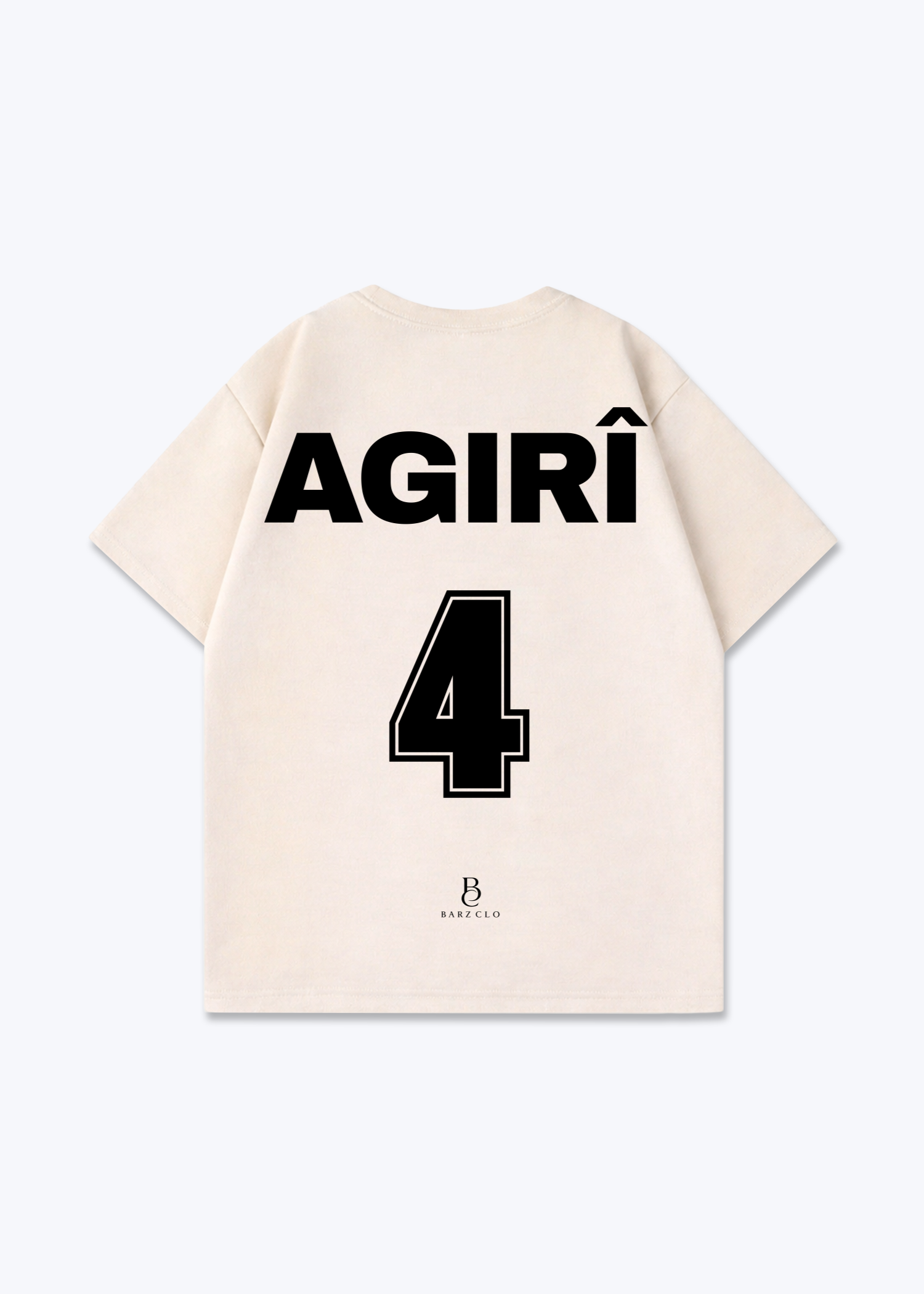 Agiri 04 Oversized Shirt - Beige Back (Designed)