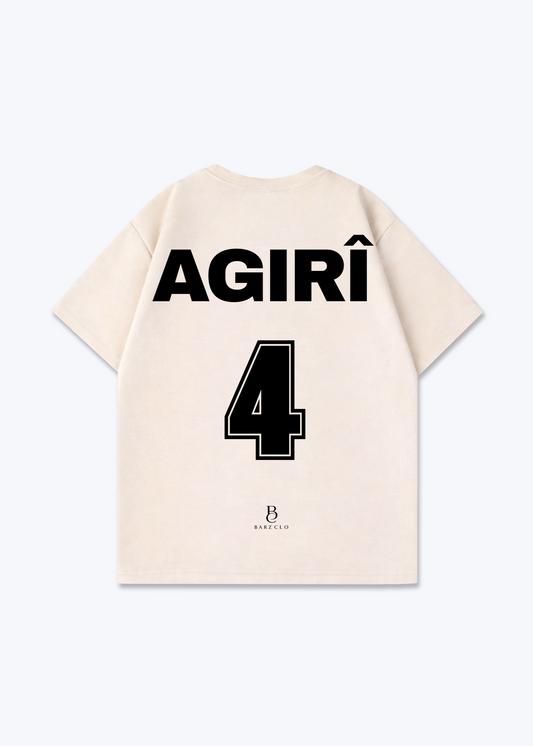 Agiri 04 Oversized Shirt - Beige Back (Designed)