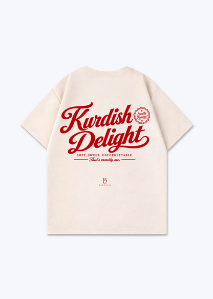 Kurdish Delight Oversized Shirt - Beige Back (Designed)