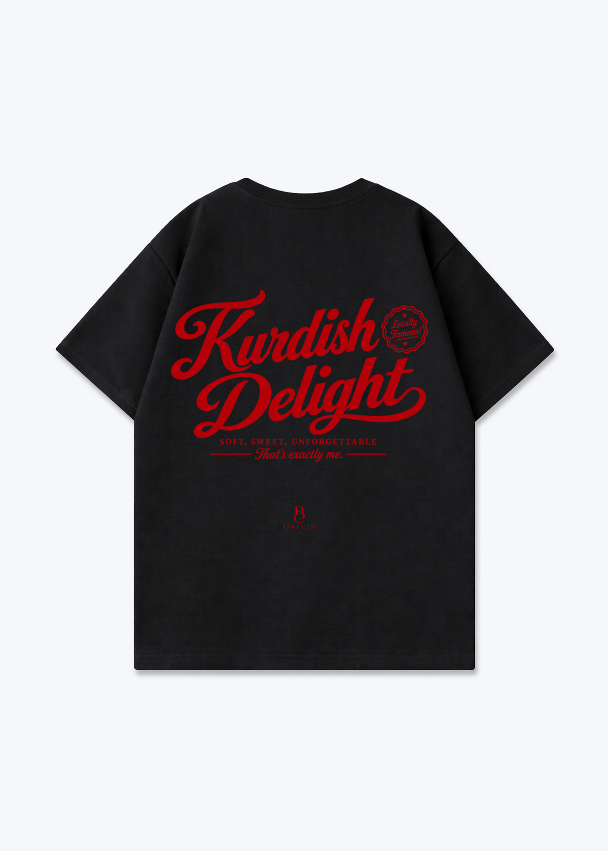 Kurdish Delight Oversized Shirt - Black Back (Designed)