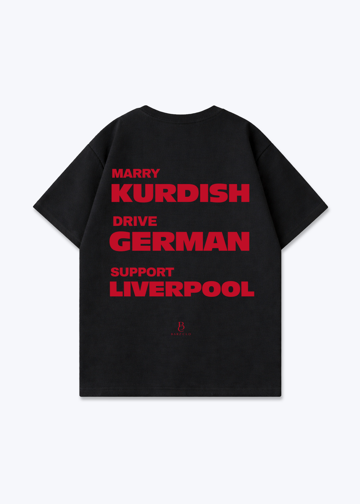 Eat Drive Marry Liverpool Oversized Shirt - Black Back (Designed)