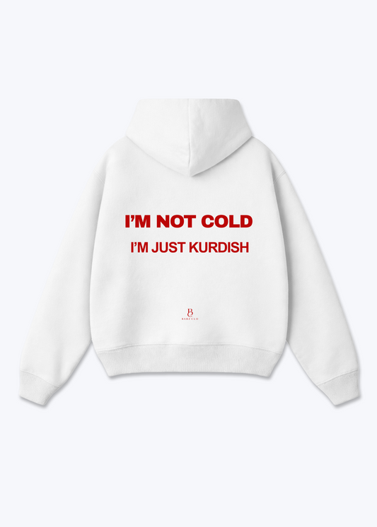 Im not cold Oversized Hoodie - White Back (Designed)