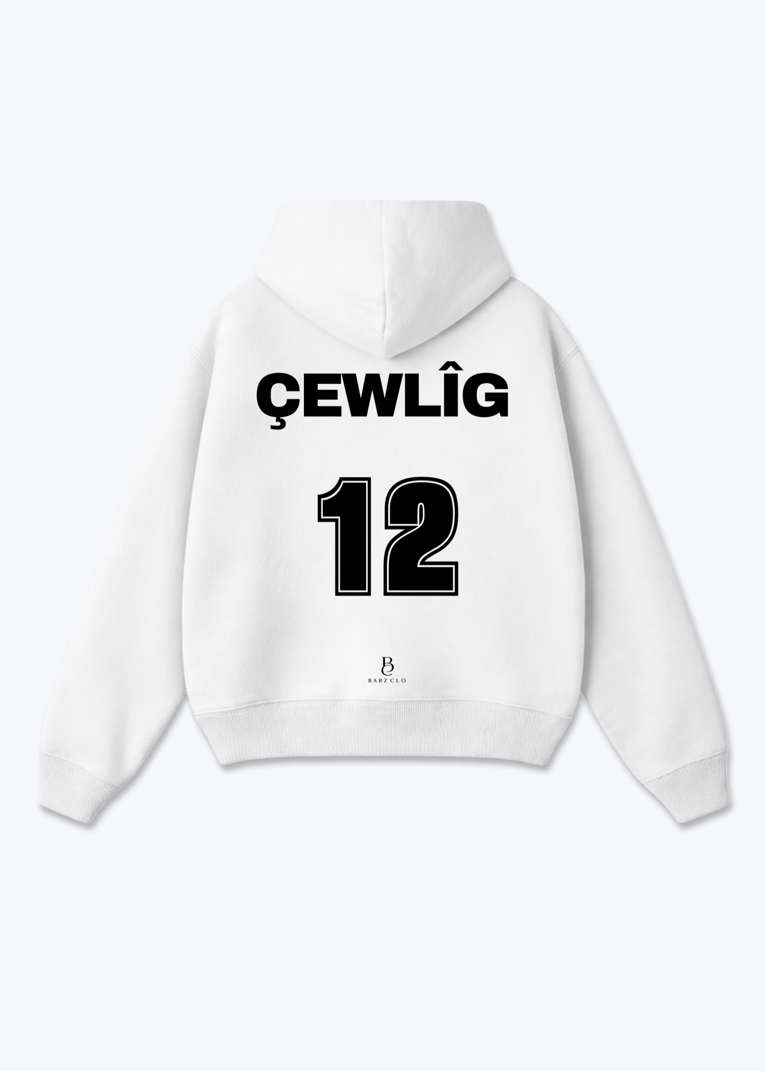 Cewlig 12 Oversized Hoodie - White Back (Designed)