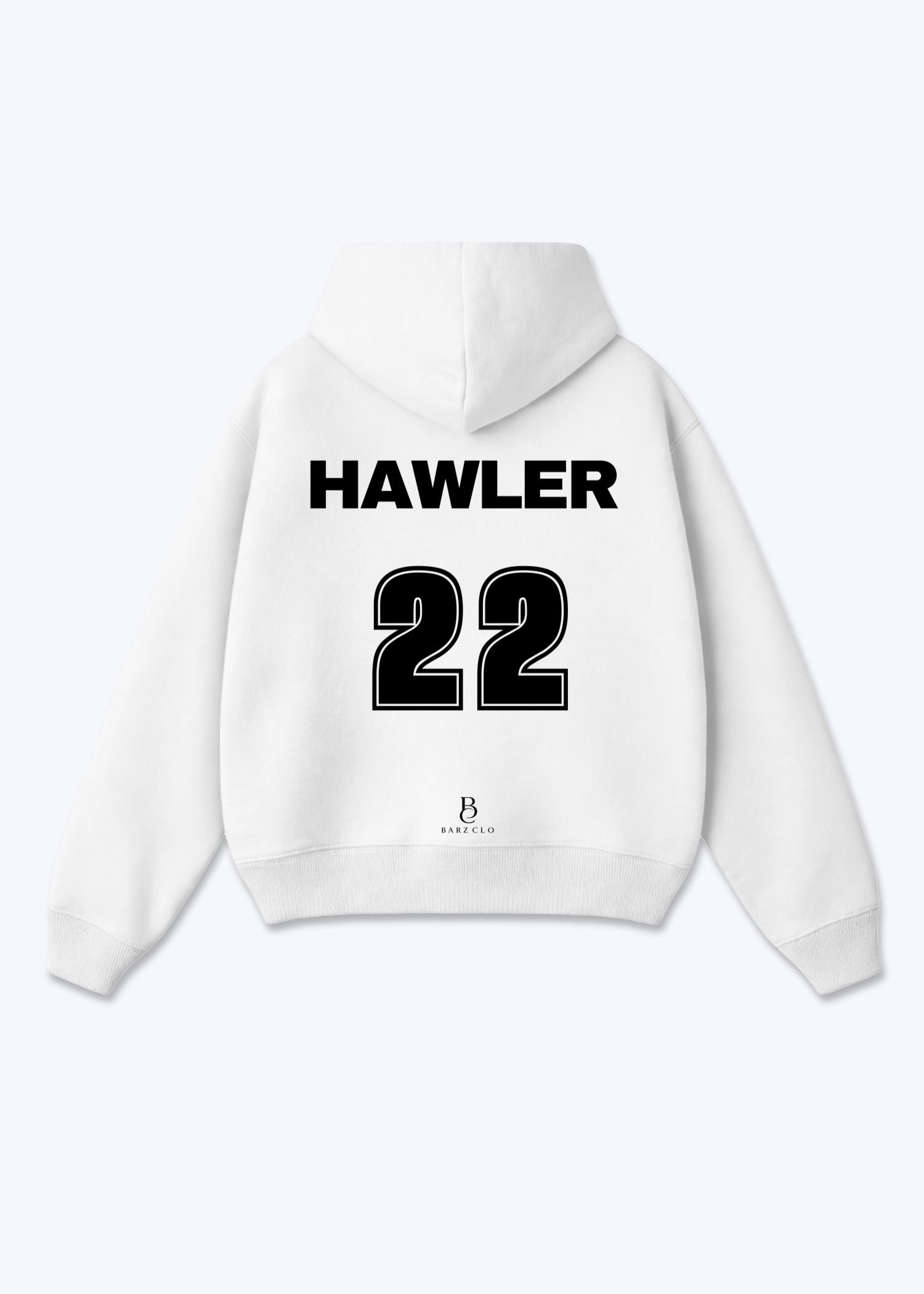 Hawler 22 Oversized Hoodie - White Back (Designed)