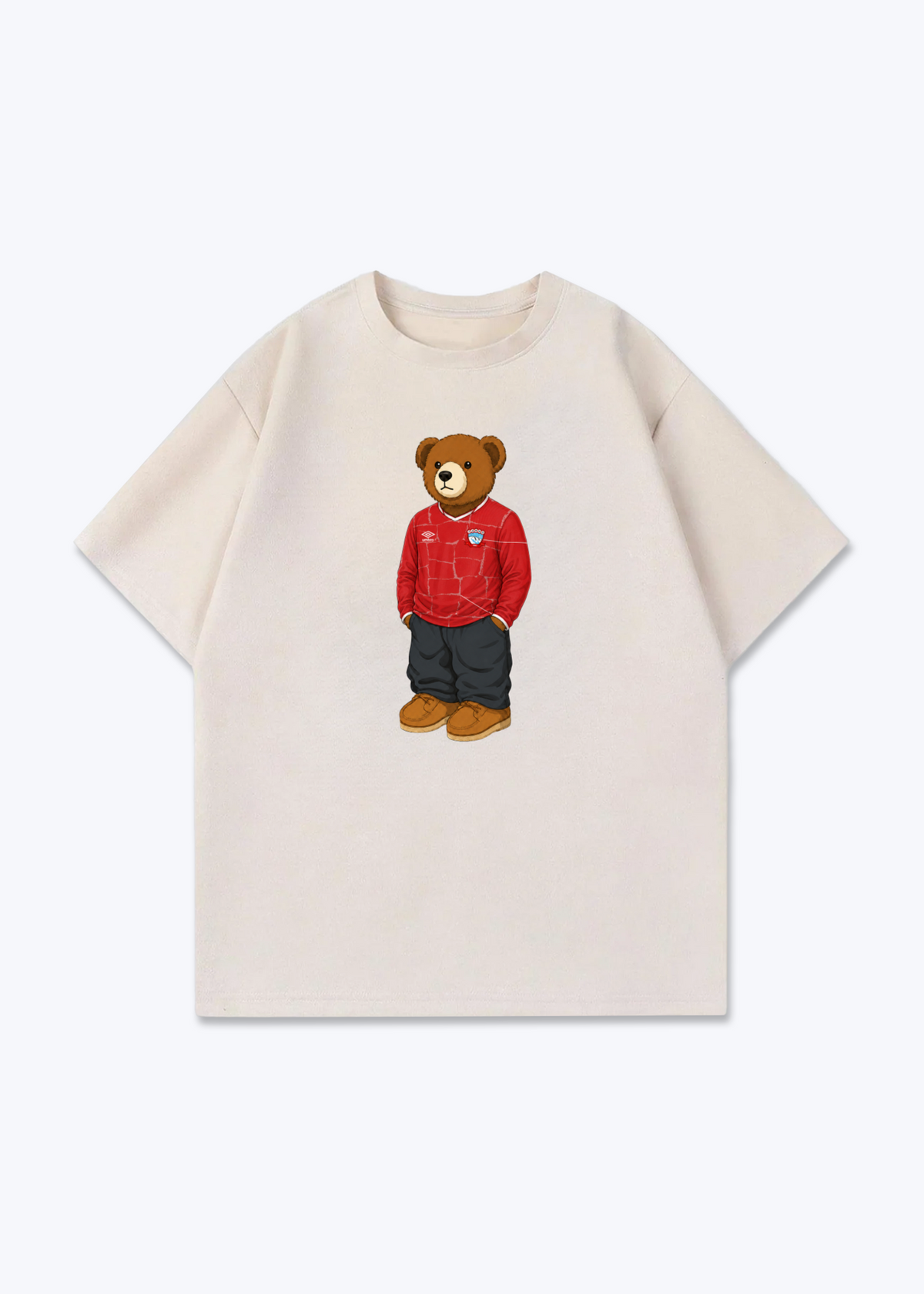 Zakho Bär Oversized Shirt - Beige Front (Designed)