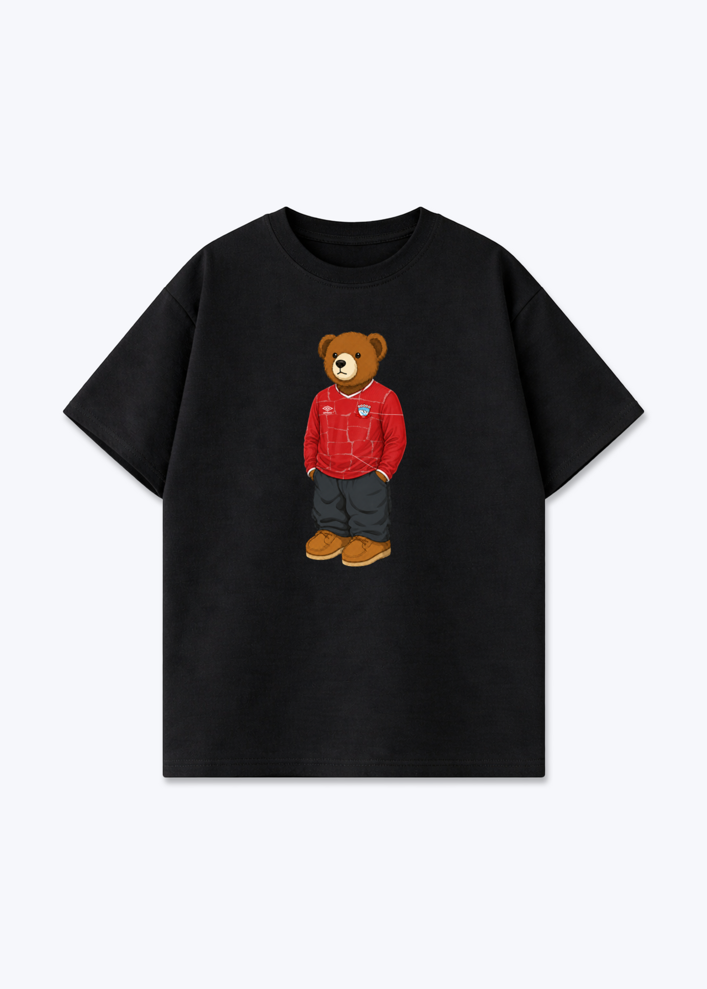 Zakho Bär Oversized Shirt - Black Front (Designed)
