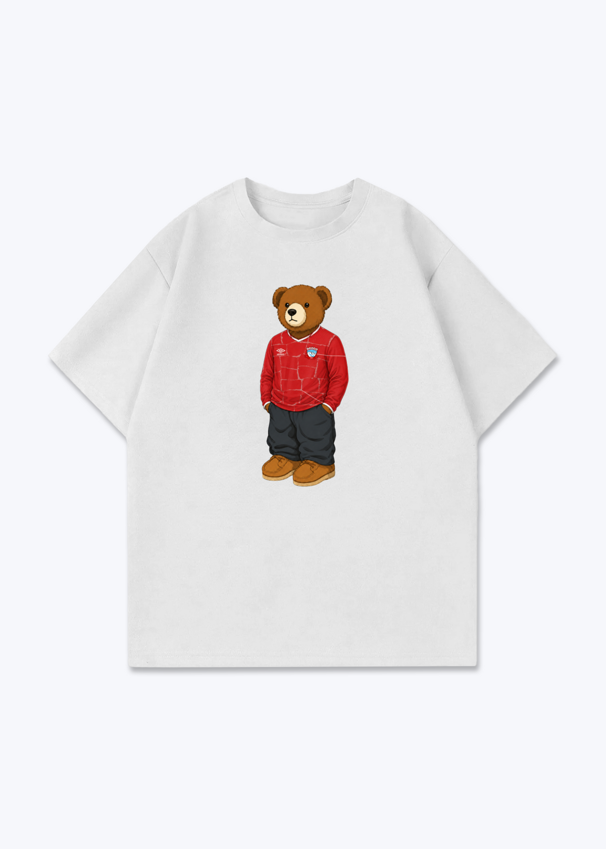 Zakho Bär Oversized Shirt - White Front (Designed)