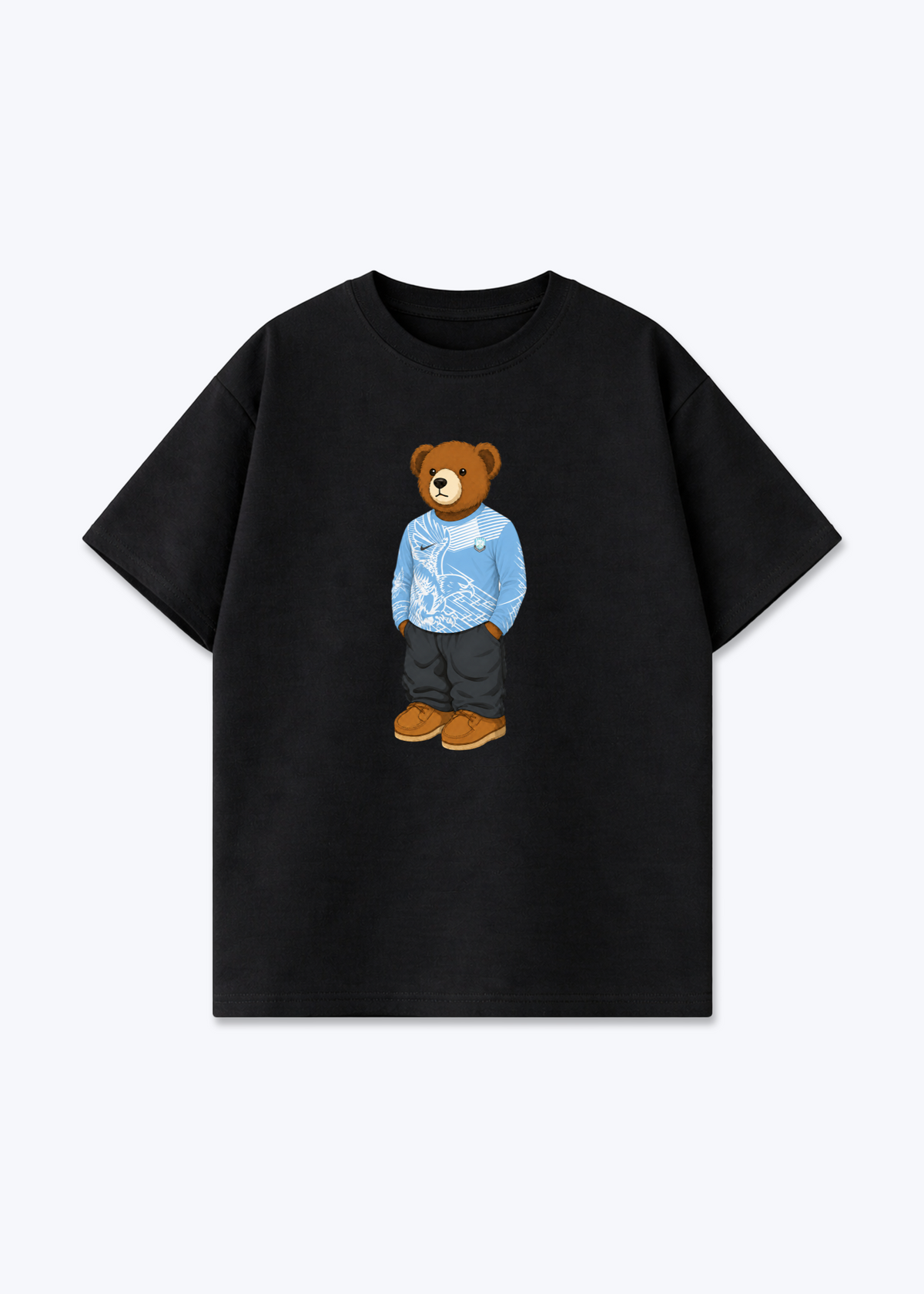 Dersim Bär Oversized Shirt - Black Front (Designed)