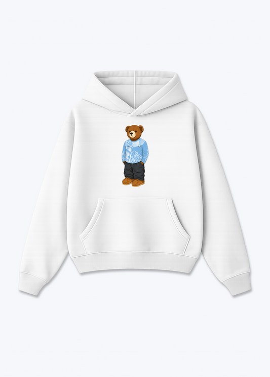 Dersim Bär Oversized Hoodie - White Front (Designed)