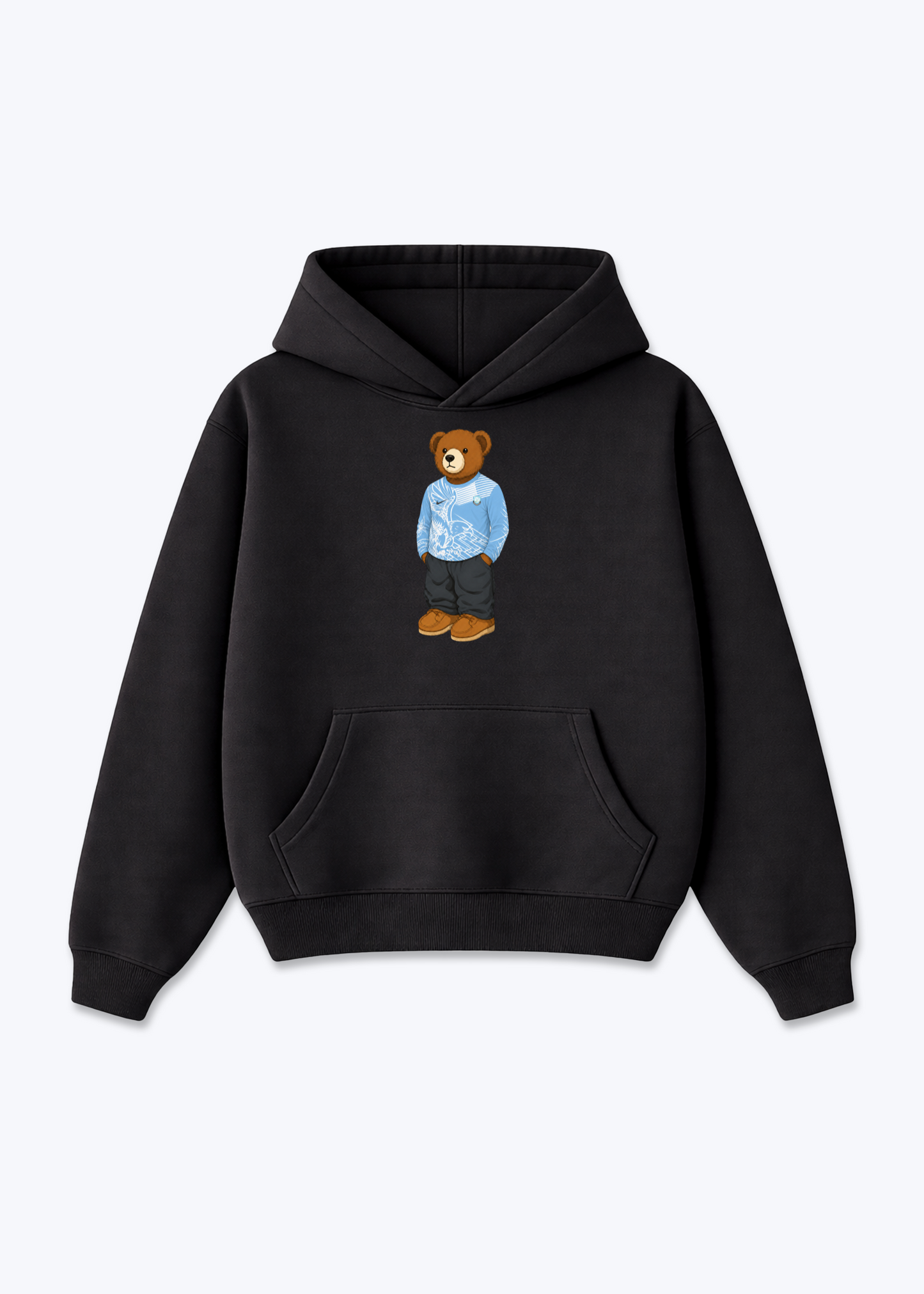 Dersim Bär Oversized Hoodie - Black Front (Designed)