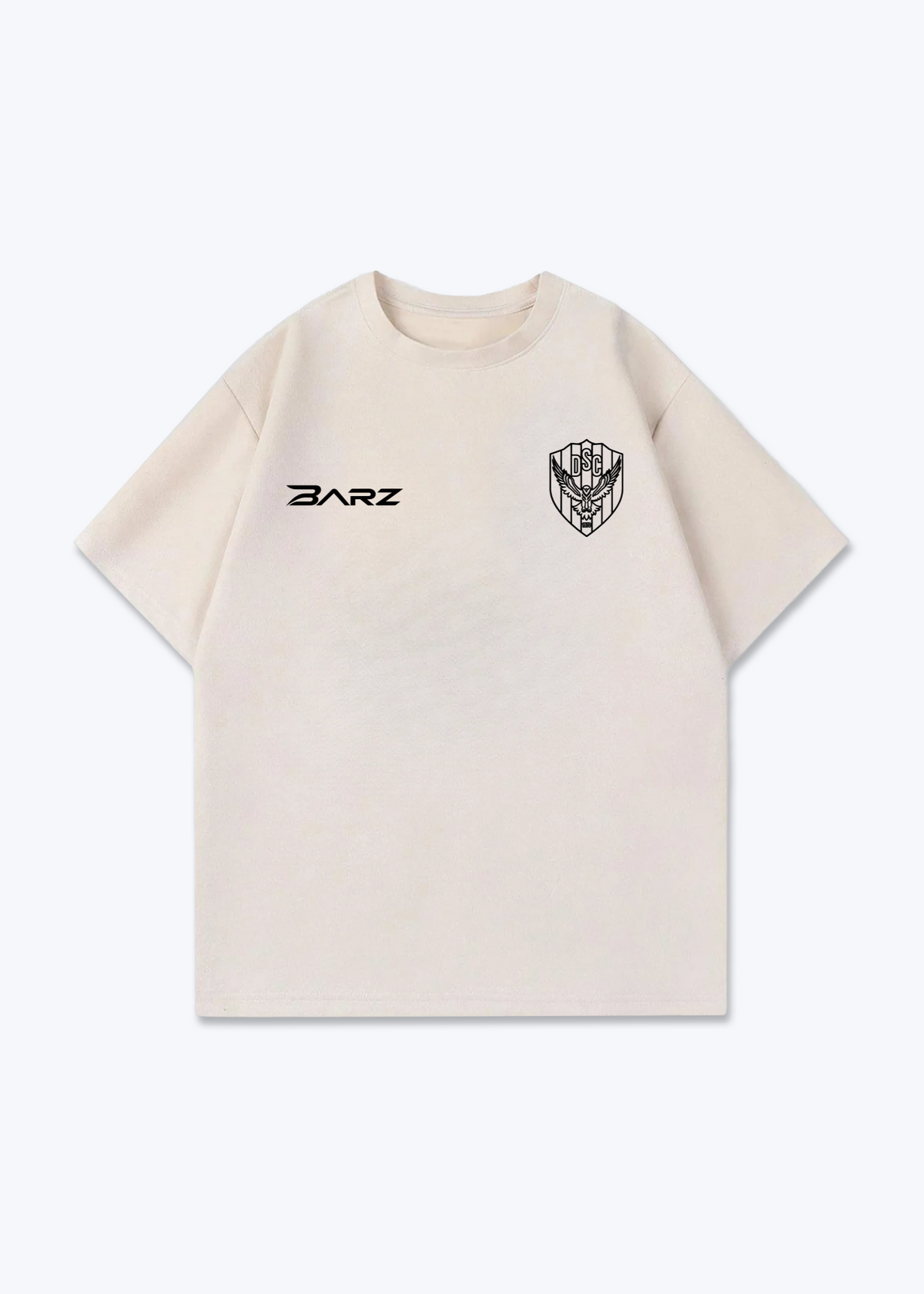 DSC 1970 Oversized Shirt - Beige Front (Designed)