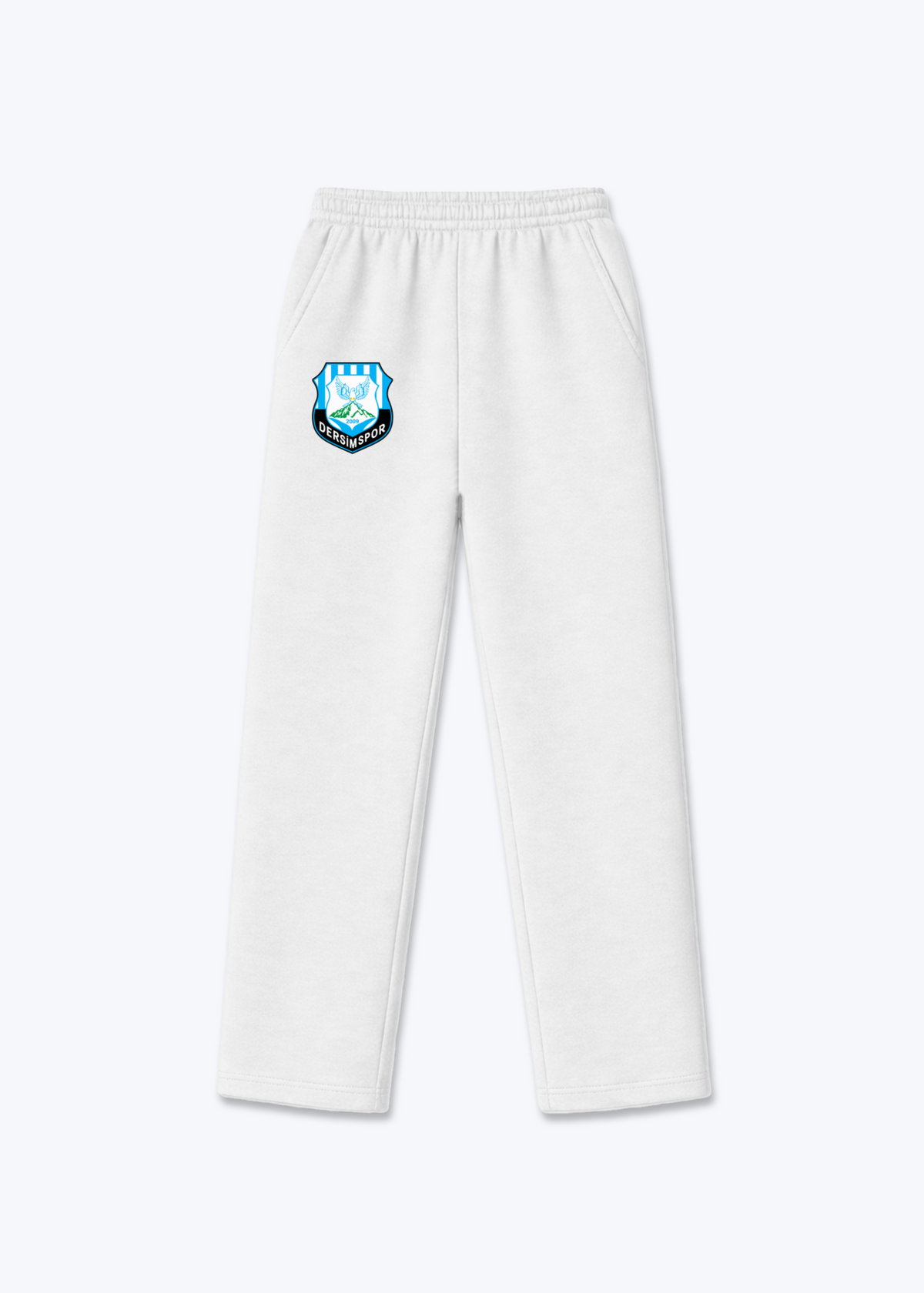 Dersimspor Trackpants(open leg jogger) - White Front (Designed)