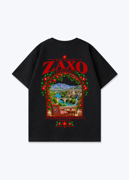 Zaxo Gateway Oversized Shirt - Black Back (Designed)