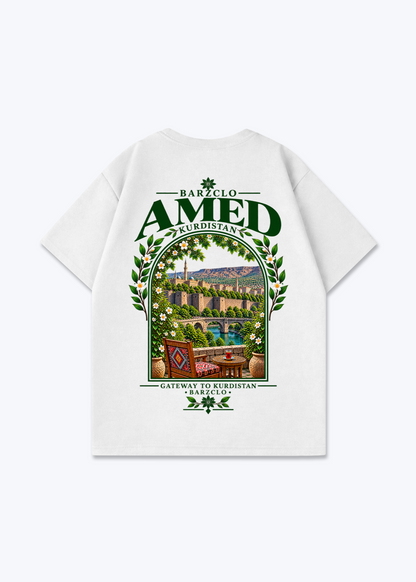 Amed Gateway Oversized Shirt - White Back (Designed)