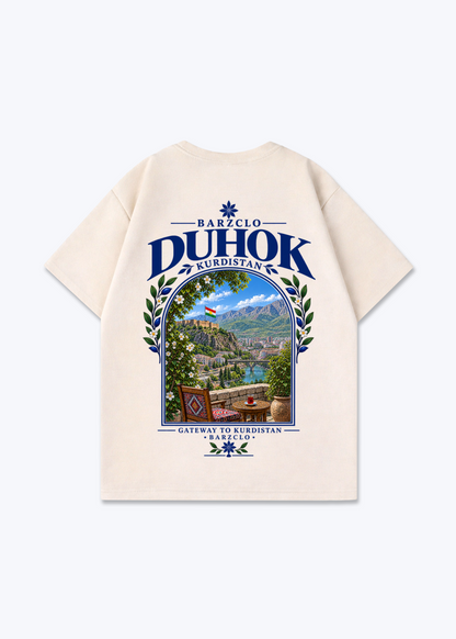 Duhok Gateway Oversized Shirt - Beige Back (Designed)