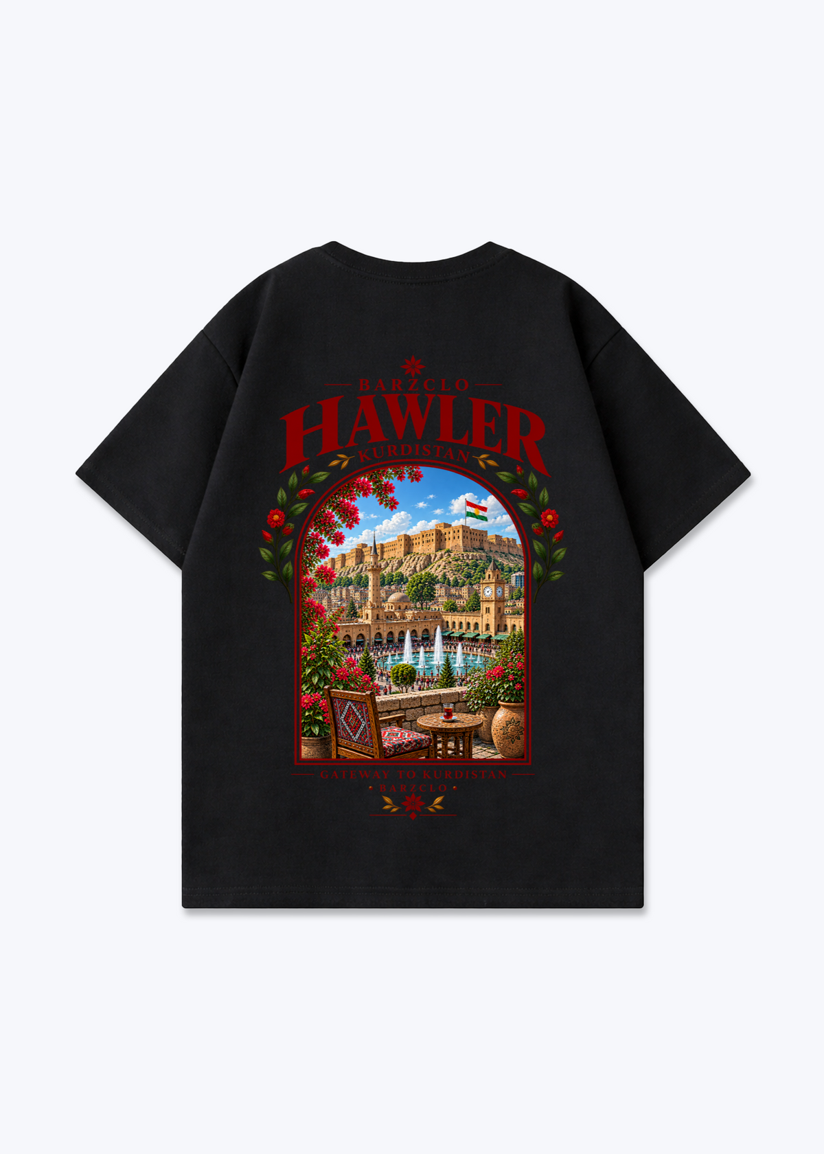 Hawler Gateway Oversized Shirt - Black Back (Designed)