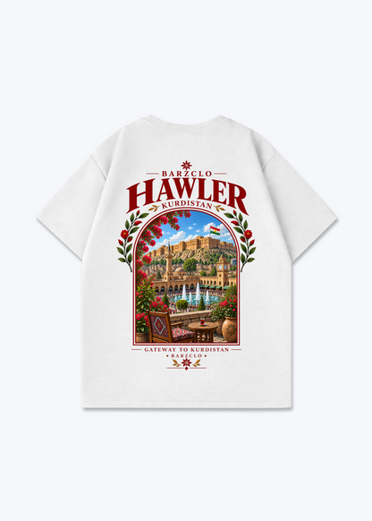 Hawler Gateway Oversized Shirt - White Back (Designed)