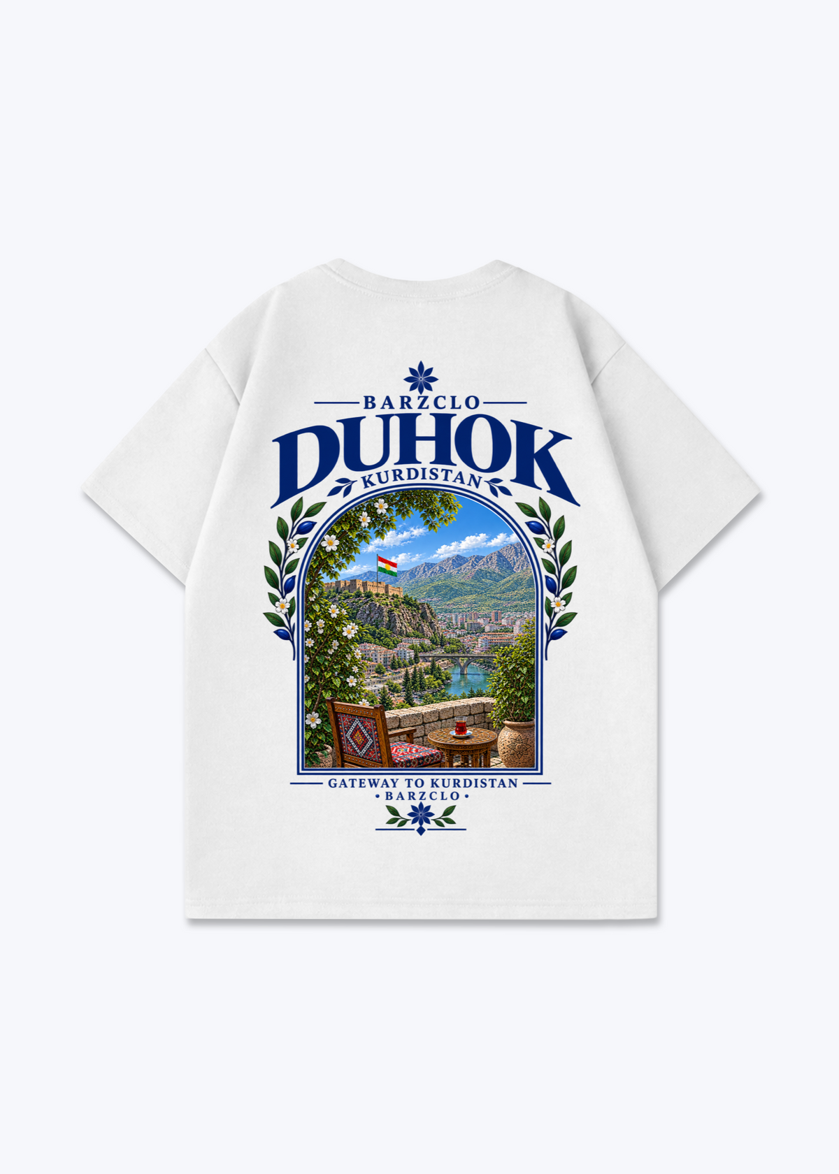 Duhok Gateway Oversized Shirt - White Back (Designed)