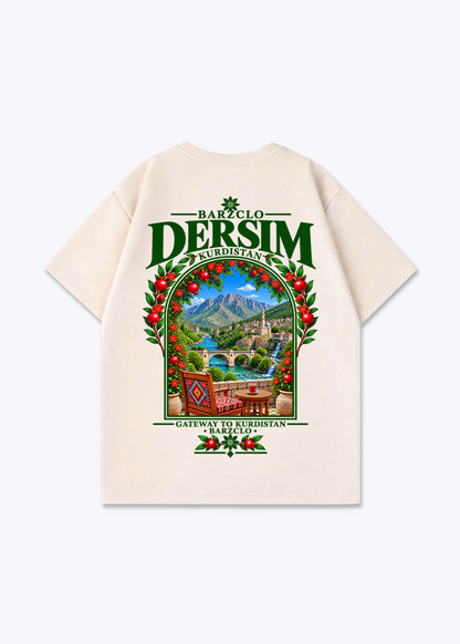 Dersim Gateway Oversized Shirt - Beige Back (Designed)