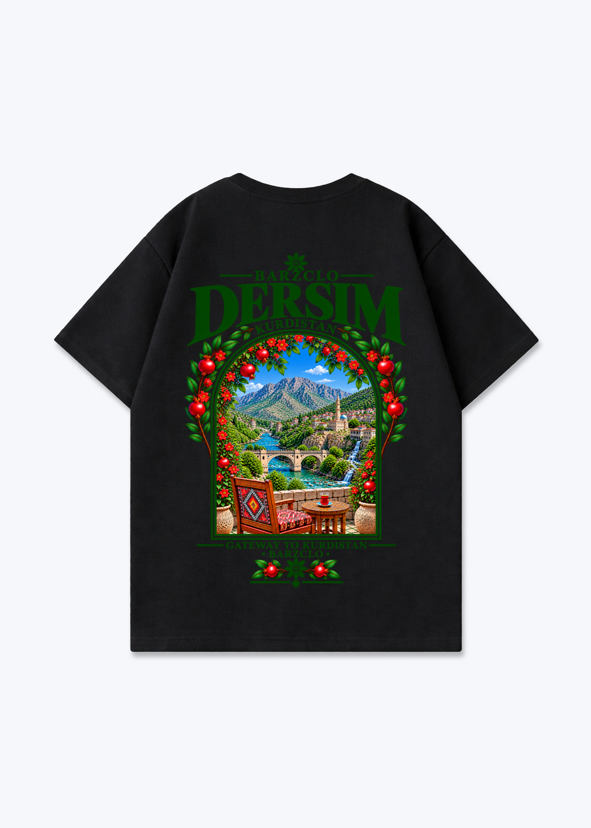 Dersim Gateway Oversized Shirt - Black Back (Designed)