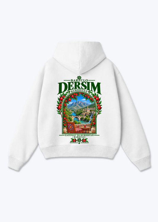 Dersim Gateway Oversized Hoodie - White Back (Designed)