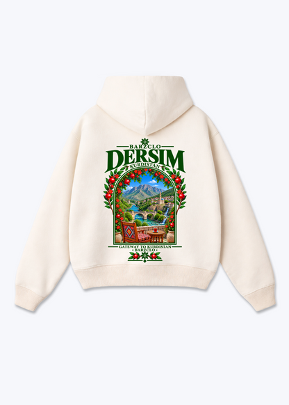 Dersim Gateway Oversized Hoodie - Beige Back (Designed)