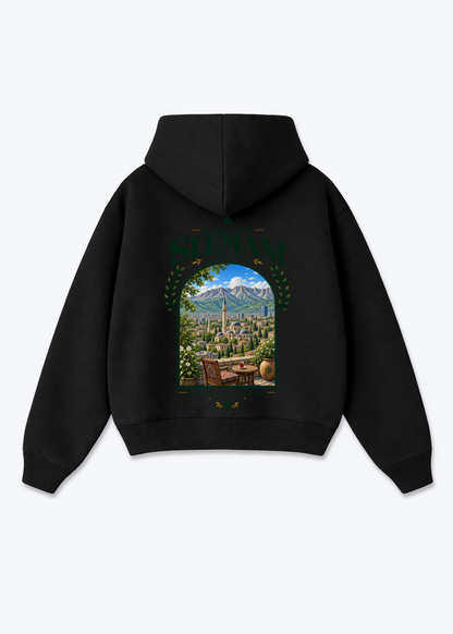 Slemani Gateway Oversized Hoodie - Black Back (Designed)
