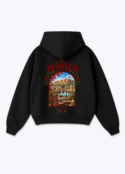 Hawler Gateway Oversized Hoodie - Black Back (Designed)