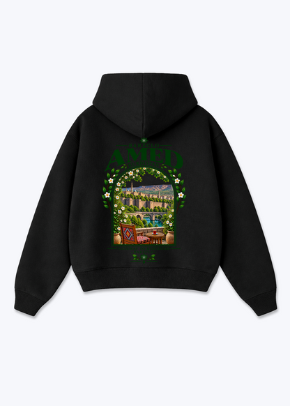 Amed Gateway Oversized Hoodie - Black Back (Designed)