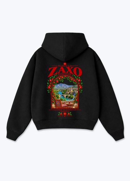 Zaxo Gateway Oversized Hoodie - Black Back (Designed)