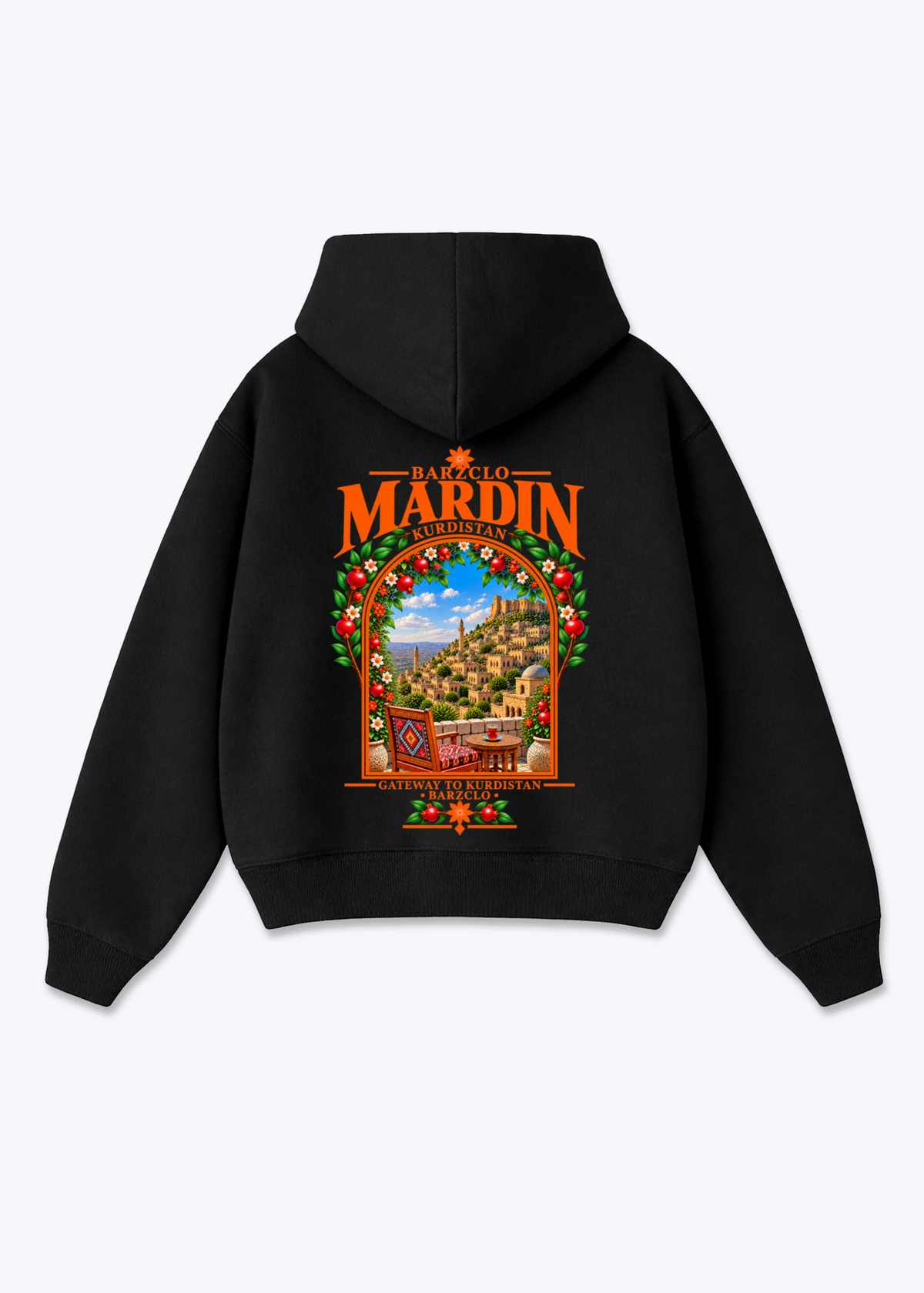 Mardin Gateway Oversized Hoodie - Black Back (Designed)