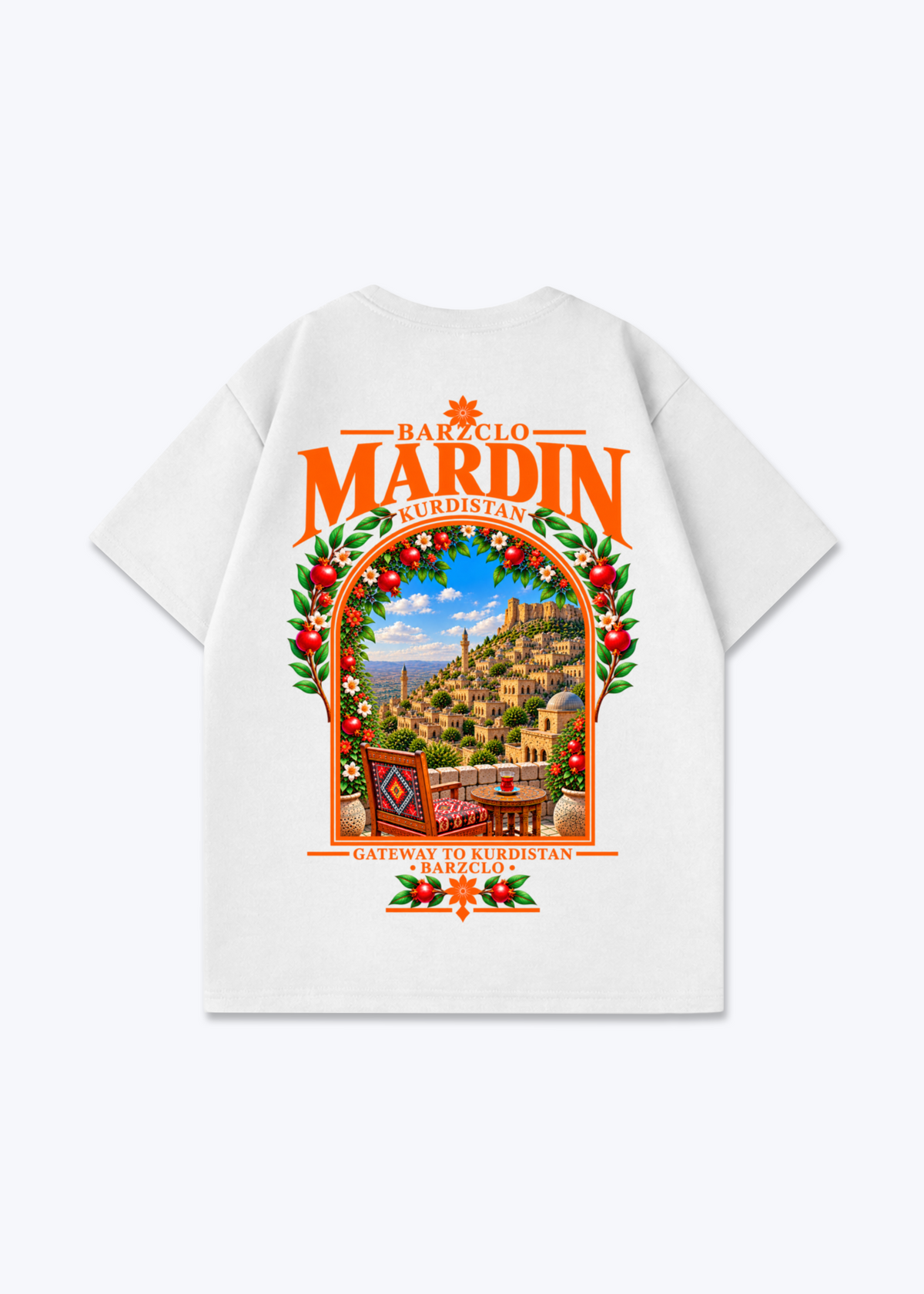 Mardin Gateway Oversized Shirt - White Back (Designed)