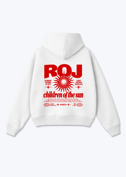 Roj Oversized Hoodie - White Back (Designed)