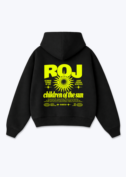 Roj Oversized Hoodie - Black Back (Designed)