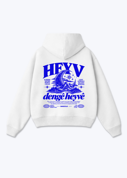 Heyv Oversized Hoodie - White Back (Designed)