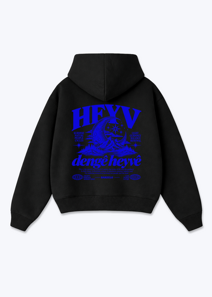 Heyv Oversized Hoodie - Black Back (Designed)