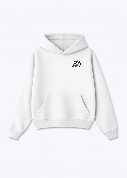 Heyv Oversized Hoodie - White Front (Designed)