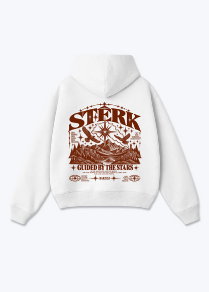 Sterk Oversized Hoodie - White Back (Designed)