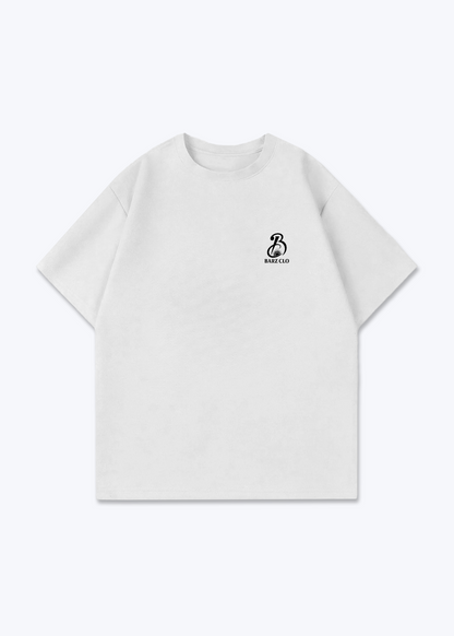 Heyv Oversized Shirt - White Front (Designed)