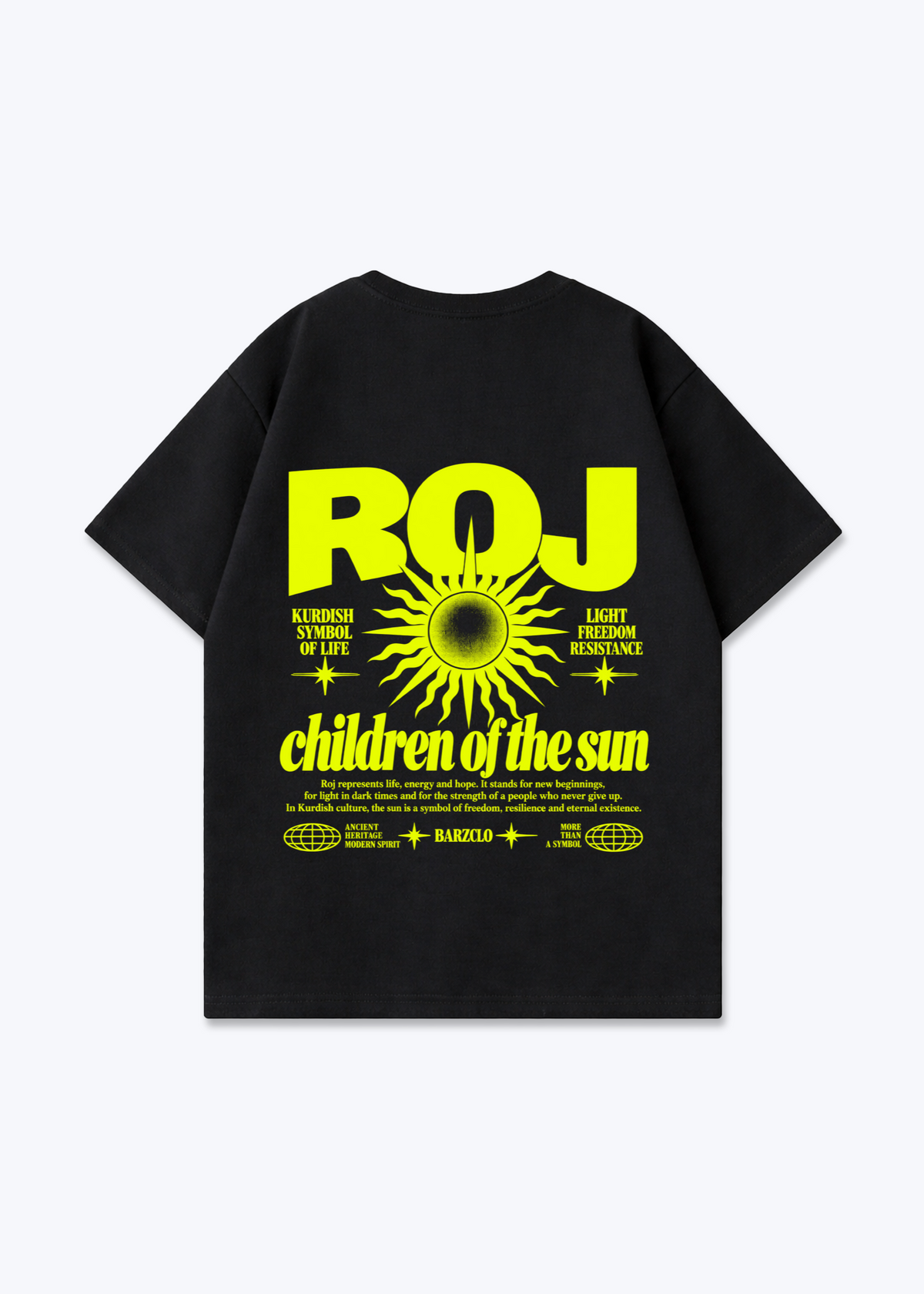 Roj Oversized Shirt - Black Back (Designed)