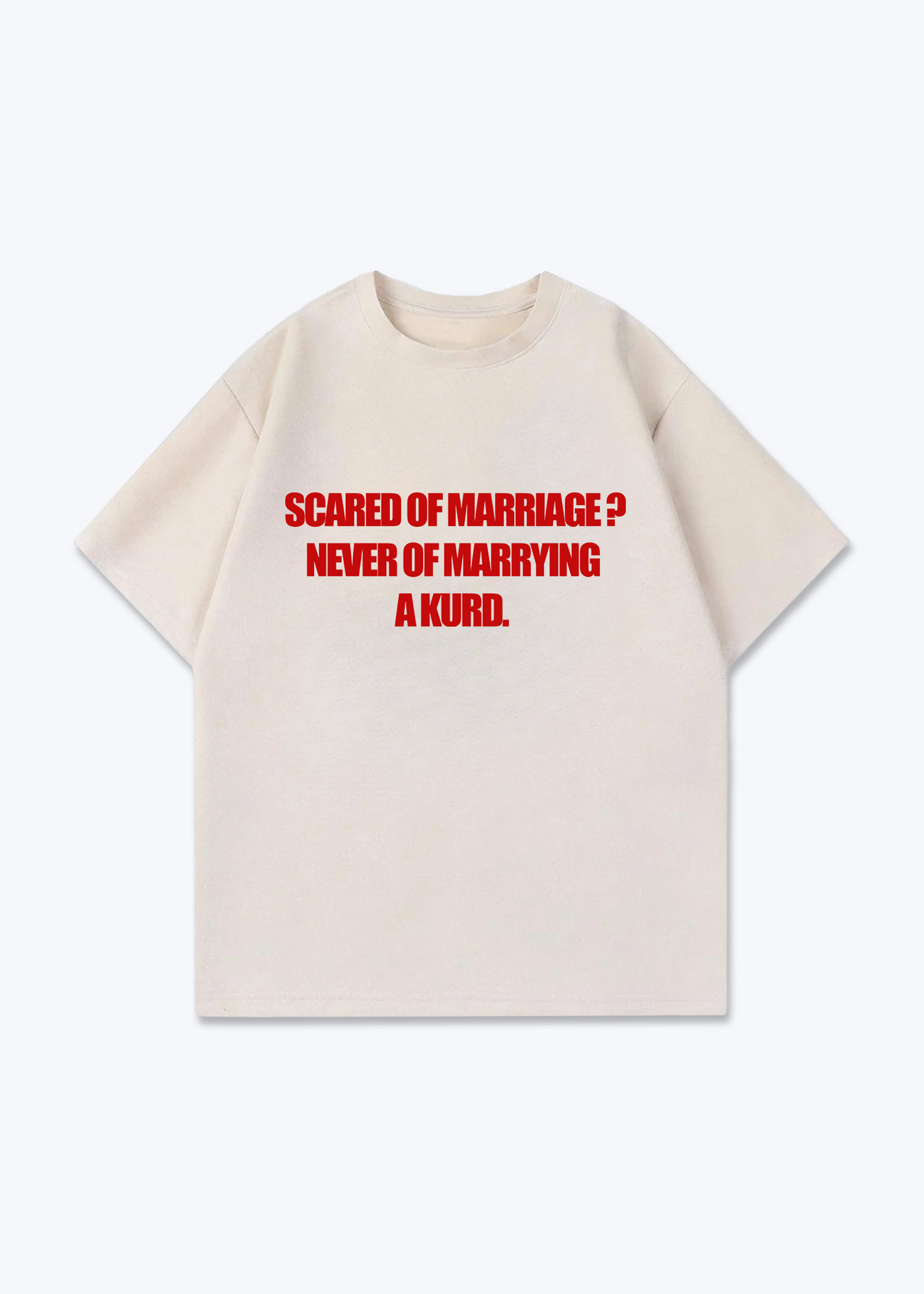 Scared of Marriage Oversized Shirt