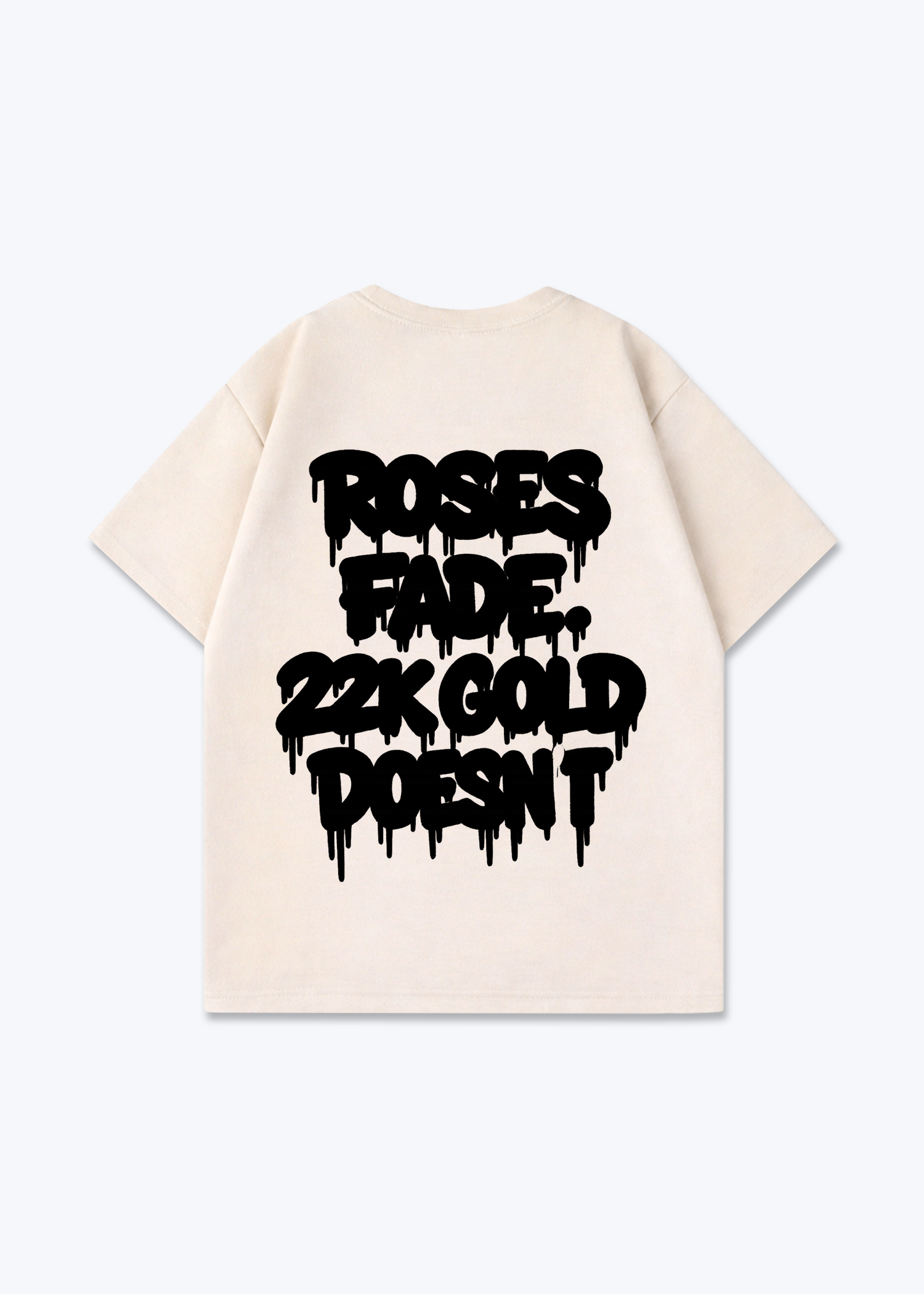 Roses Fade 22K Gold doesent  Oversized Shirt