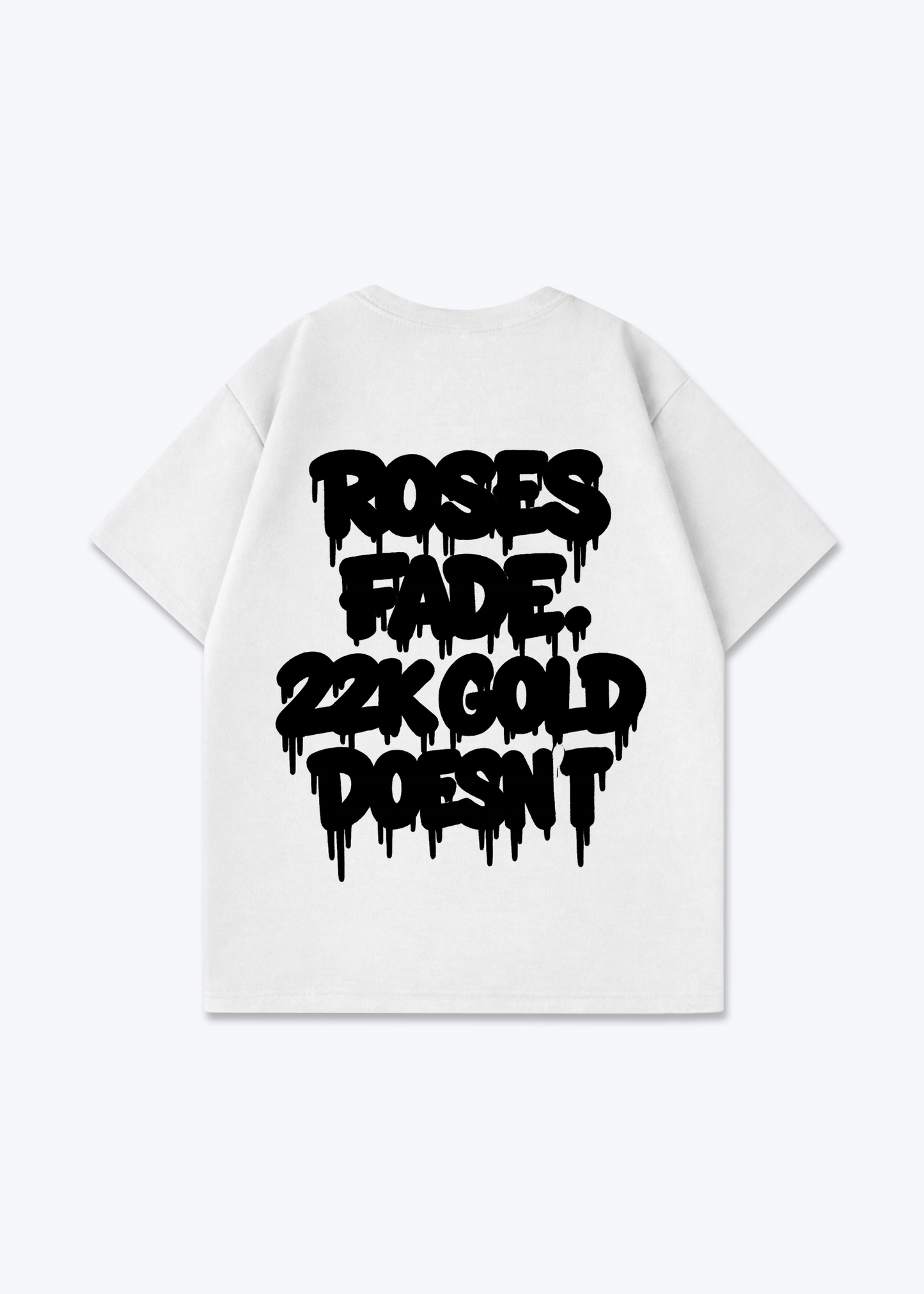 Roses Fade 22K Gold doesent  Oversized Shirt